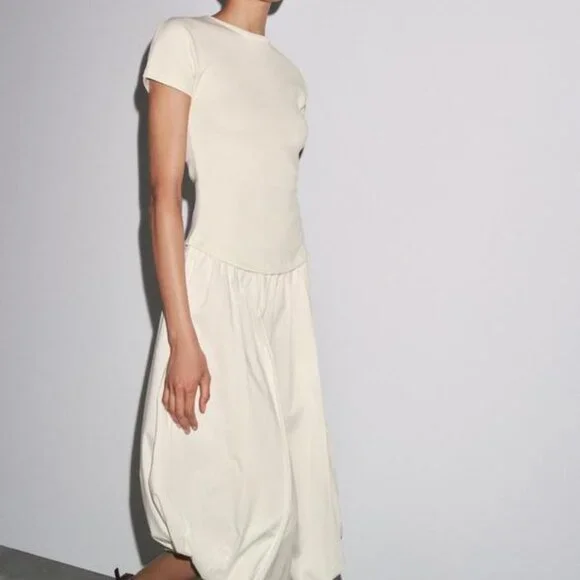 ZARA BALLOON COMBINATION DRESS - Picture 5 of 7